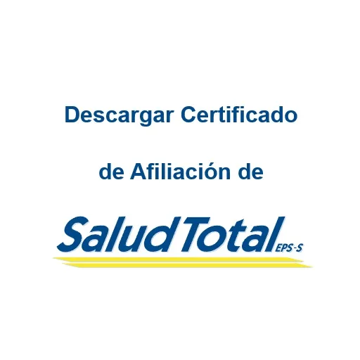 Descargar Certificado de Afiliación en Salud Total EPS